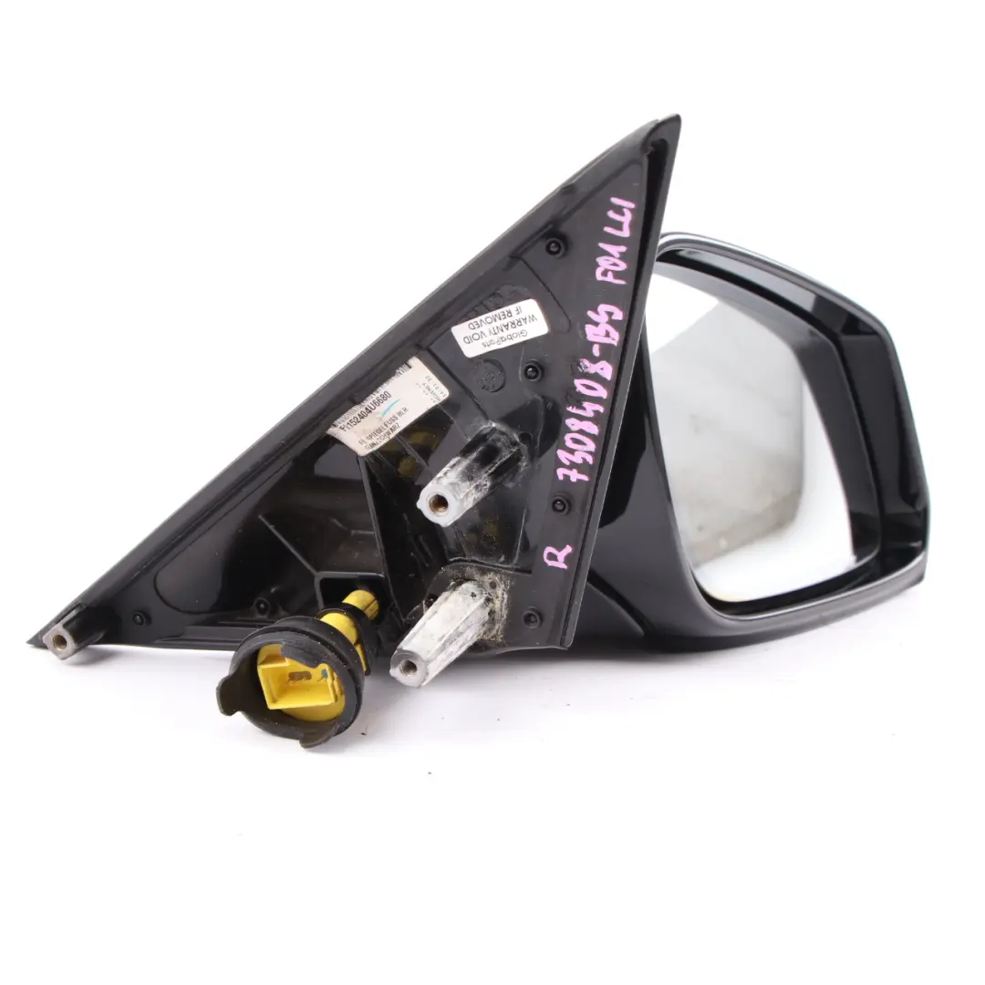 Wing Mirror BMW F01 F02 LCI Auto Dip High Gloss Right Door Black Sapphire 475 to with Part number 7308408 Wing Mirror BMW F01 F02 LCI Auto Dip High Gloss Right Door Black Sapphire 475 - SKU rhd-7308408-BS - Part number 7308408