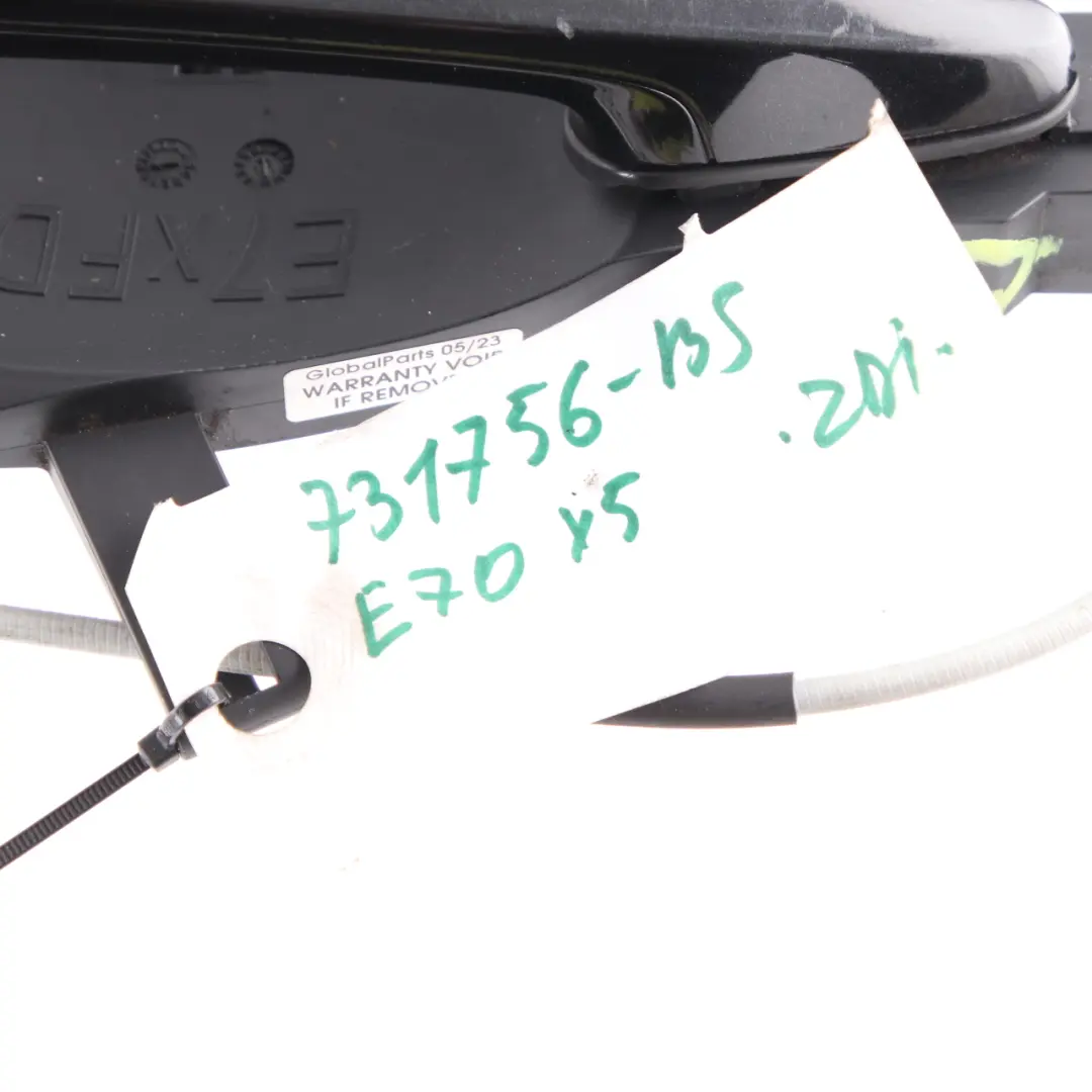 Door Handle Grab Front Left N/S Black Sapphire Metallic 475 to BMW X5 E70 with Part number 7317560 BMW X5 E70 Door Handle Grab Front Left N/S Black Sapphire Metallic 475 - SKU rhd-7317560-BS - Part number 7317560