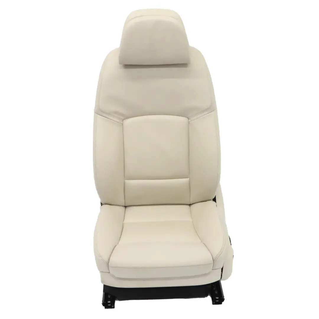 BMW F01 LCI Front Right Seat Comfort O/S Heated Leather Elfenbein Weiss Lumbar - SKU rhd-7319294-1 - Part number 7319294