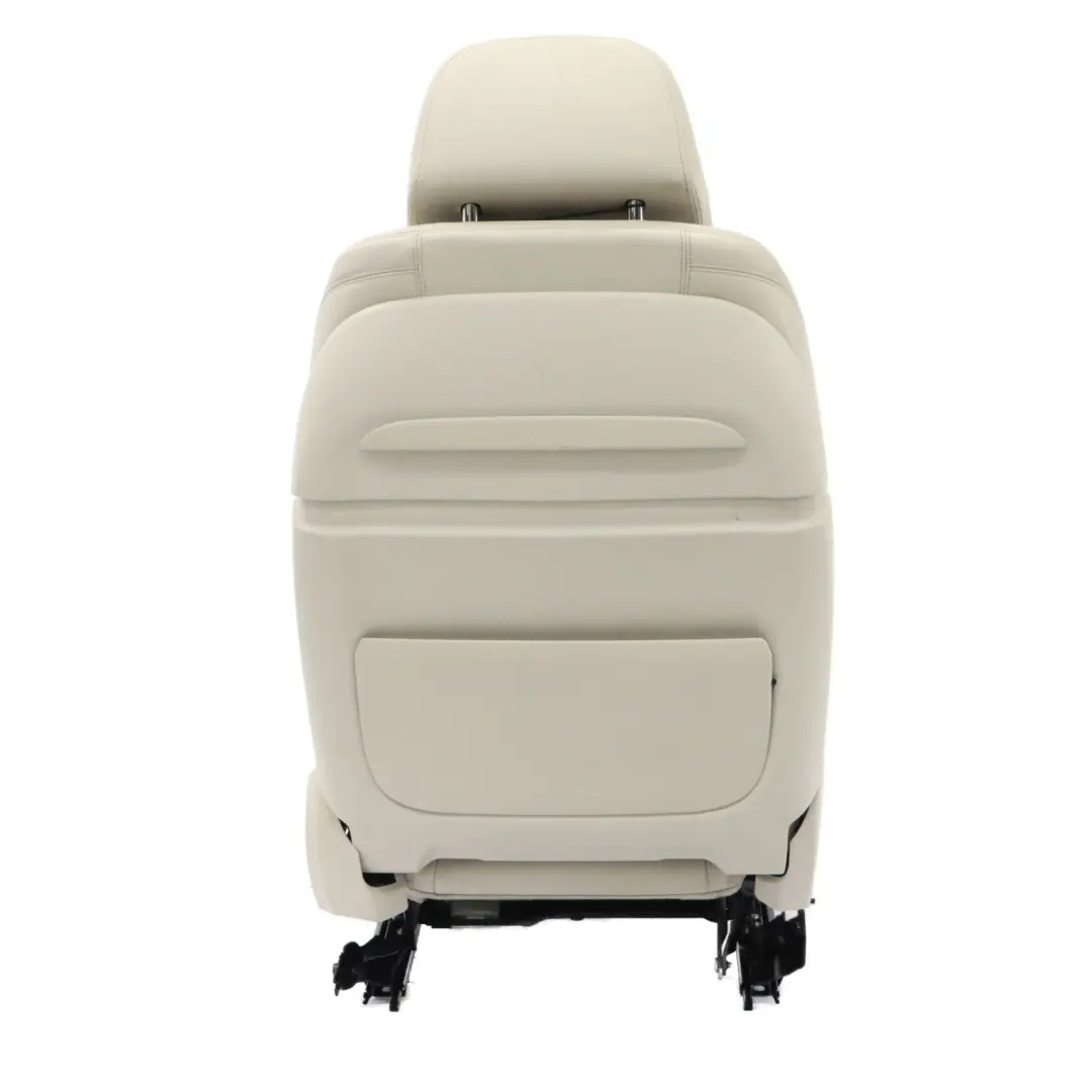 BMW F01 LCI Front Right Seat Comfort O/S Heated Leather Elfenbein Weiss Lumbar - SKU rhd-7319294-1 - Part number 7319294
