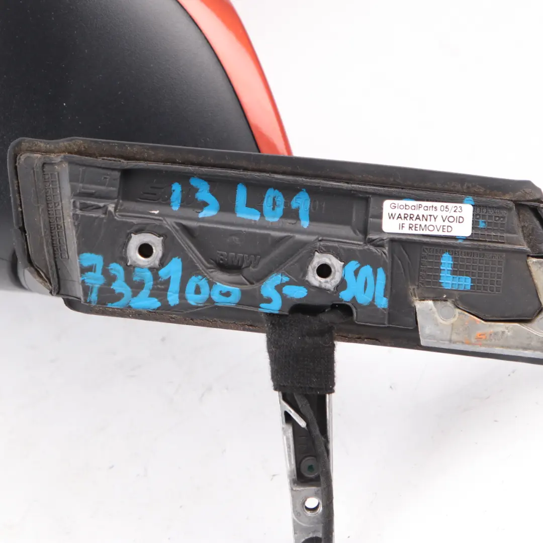 Wing Mirror Door Left N/S Heated Auto Dip Solar Orange Metallic B78 to BMW i3 I01 with Part number 7321005 BMW i3 I01 Wing Mirror Door Left N/S Heated Auto Dip Solar Orange Metallic B78 - SKU rhd-7321005-SOL - Part number 7321005