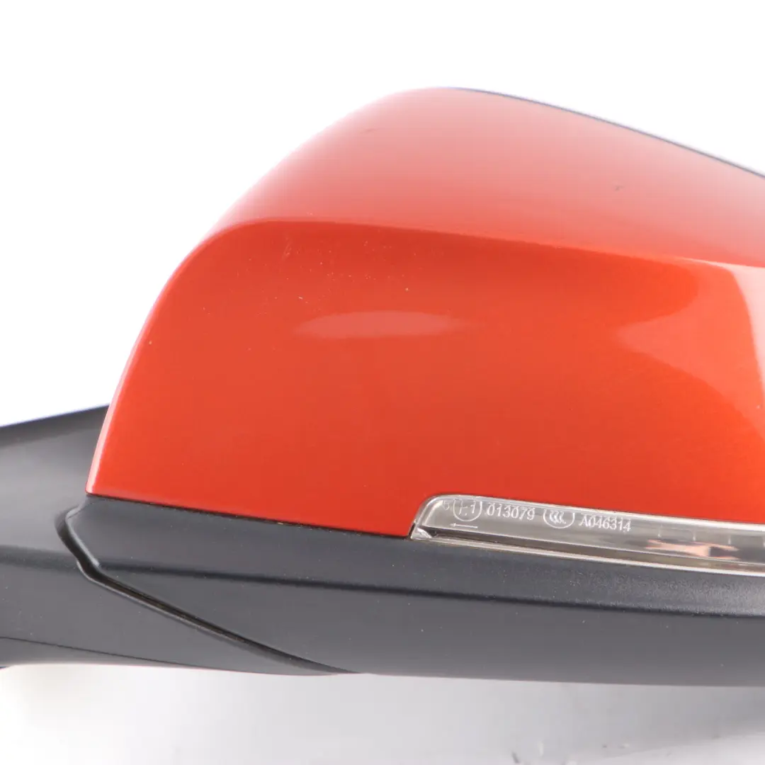 Wing Mirror Door Left N/S Heated Auto Dip Solar Orange Metallic B78 to BMW i3 I01 with Part number 7321005 BMW i3 I01 Wing Mirror Door Left N/S Heated Auto Dip Solar Orange Metallic B78 - SKU rhd-7321005-SOL - Part number 7321005