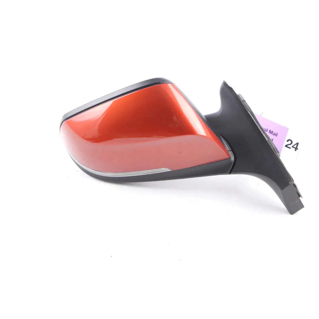 Wing Mirror Door Right O/S Heated Auto Dip Solar Orange Metallic B78 to BMW i3 I01 with Part number 7321006 BMW i3 I01 Wing Mirror Door Right O/S Heated Auto Dip Solar Orange Metallic B78 - SKU rhd-7321006-SOL - Part number 7321006