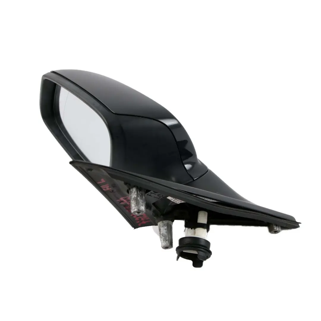  Wing Mirror Door BMW F10 F11 Heated Left N/S Outside Black Sapphire Metallic 475 - SKU rhd-7322481-BS - Part number 7322481