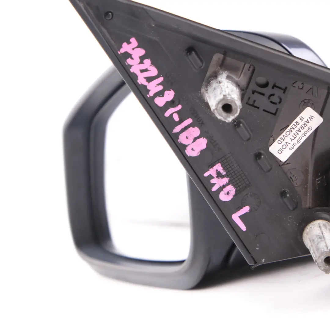 Wing Mirror Door BMW F10 F11 Heated Left N/S Outside Imperial Blue - A89 to with Part number 7322481 Wing Mirror Door BMW F10 F11 Heated Left N/S Outside Imperial Blue - A89 - SKU rhd-7322481-IBB - Part number 7322481