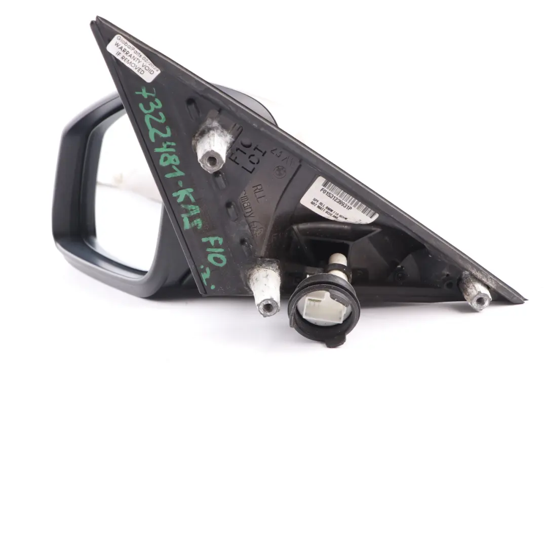 Wing Mirror BMW F10 F11 Heated Door Left N/S Outside 5 Pins Kaschmir Silver A72 to with Part number 7322481 Wing Mirror BMW F10 F11 Heated Door Left N/S Outside 5 Pins Kaschmir Silver A72 - SKU rhd-7322481-KAS - Part number 7322481