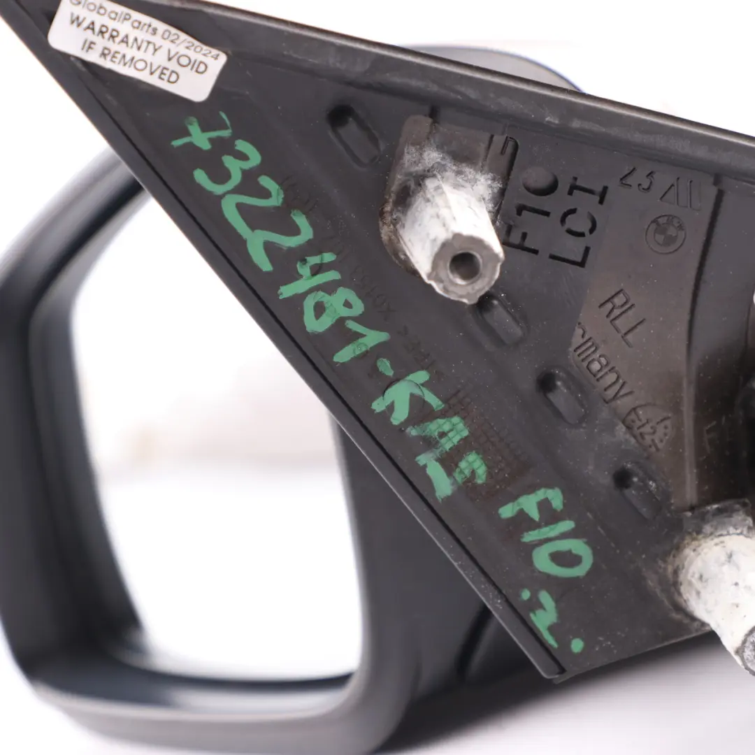 Wing Mirror BMW F10 F11 Heated Door Left N/S Outside 5 Pins Kaschmir Silver A72 to with Part number 7322481 Wing Mirror BMW F10 F11 Heated Door Left N/S Outside 5 Pins Kaschmir Silver A72 - SKU rhd-7322481-KAS - Part number 7322481