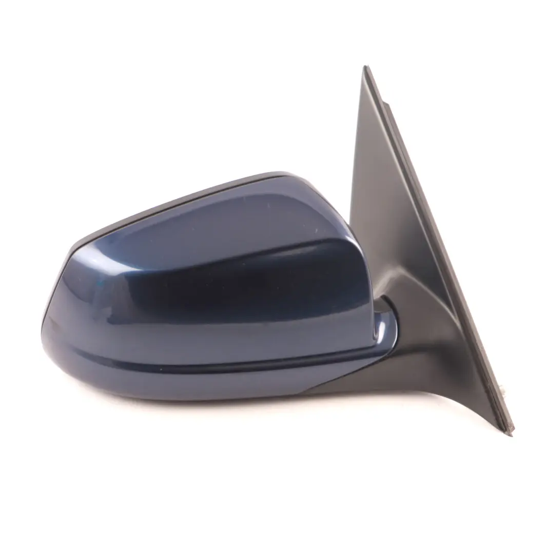  Wing Mirror Door BMW F10 F11 Heated Right O/S Black Deep Sea Blue - A76 - SKU rhd-7322482-DSB - Part number 7322482