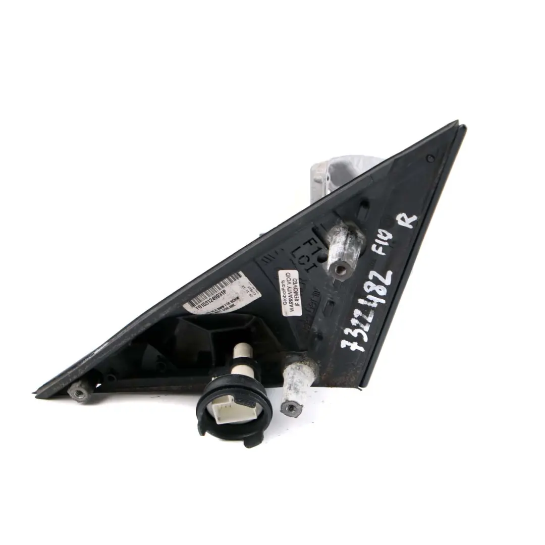 Outside Heated Right Base Wing Mirror O/S to BMW 5 Series F10 F11 with Part number 7322482 BMW 5 Series F10 F11 Outside Heated Right Base Wing Mirror O/S - SKU rhd-7322482 - Part number 7322482