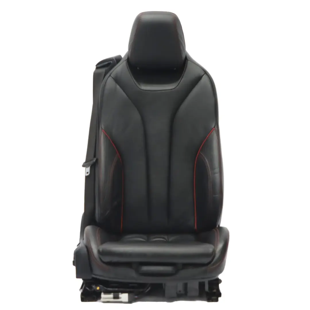 BMW F33 Sport Leather Dakota Black Red Front Right O/S Seat Heated Memory - SKU rhd-7327664-1 - Part number 7327664