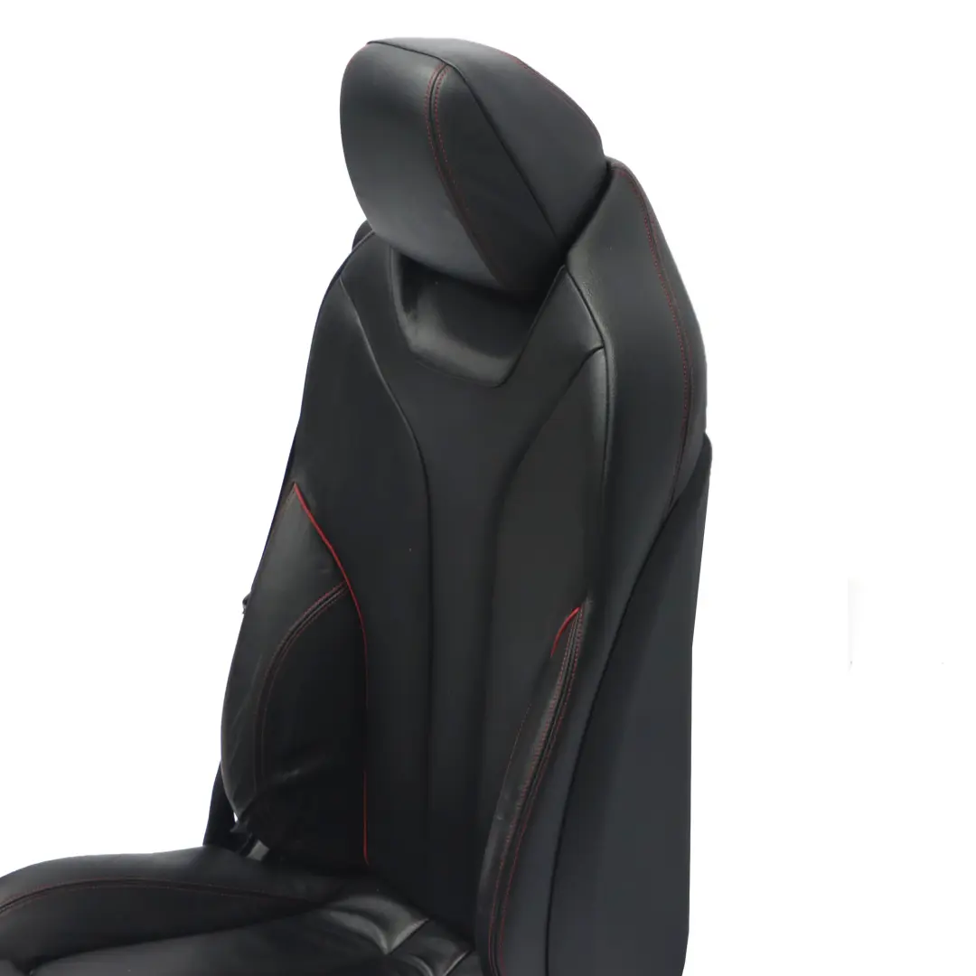 BMW F33 Sport Leather Dakota Black Red Front Right O/S Seat Heated Memory - SKU rhd-7327664-1 - Part number 7327664