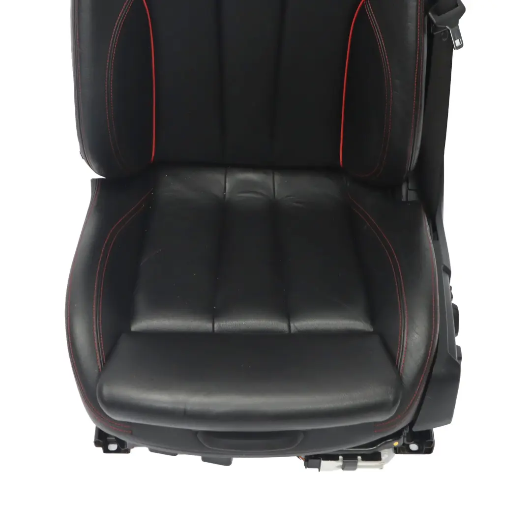 BMW F33 Sport Leather Dakota Black Red Front Left N/S Seat Heated Memory - SKU rhd-7327665-1 - Part number 7327665