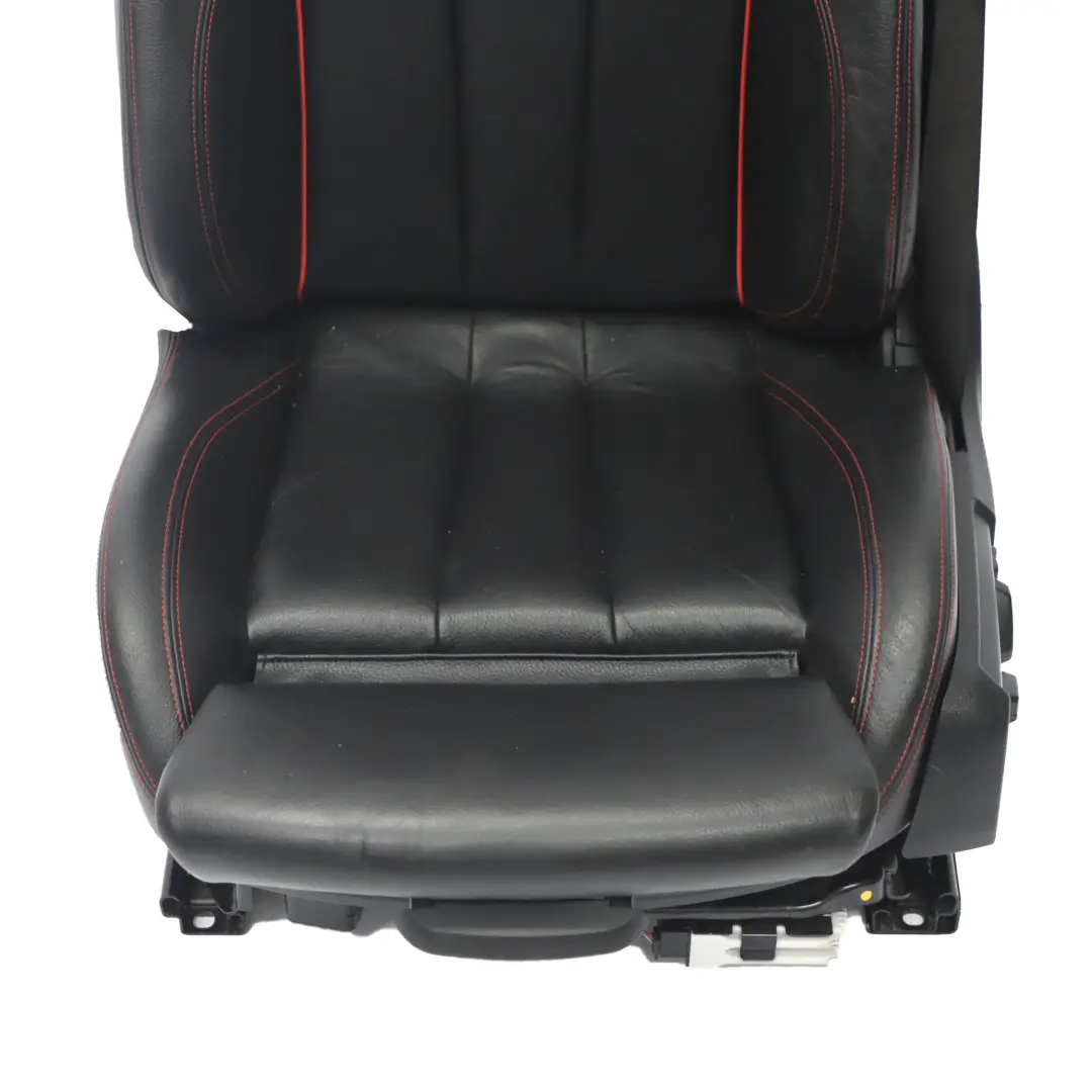 BMW F33 Sport Leather Dakota Black Red Front Left N/S Seat Heated Memory - SKU rhd-7327665-1 - Part number 7327665