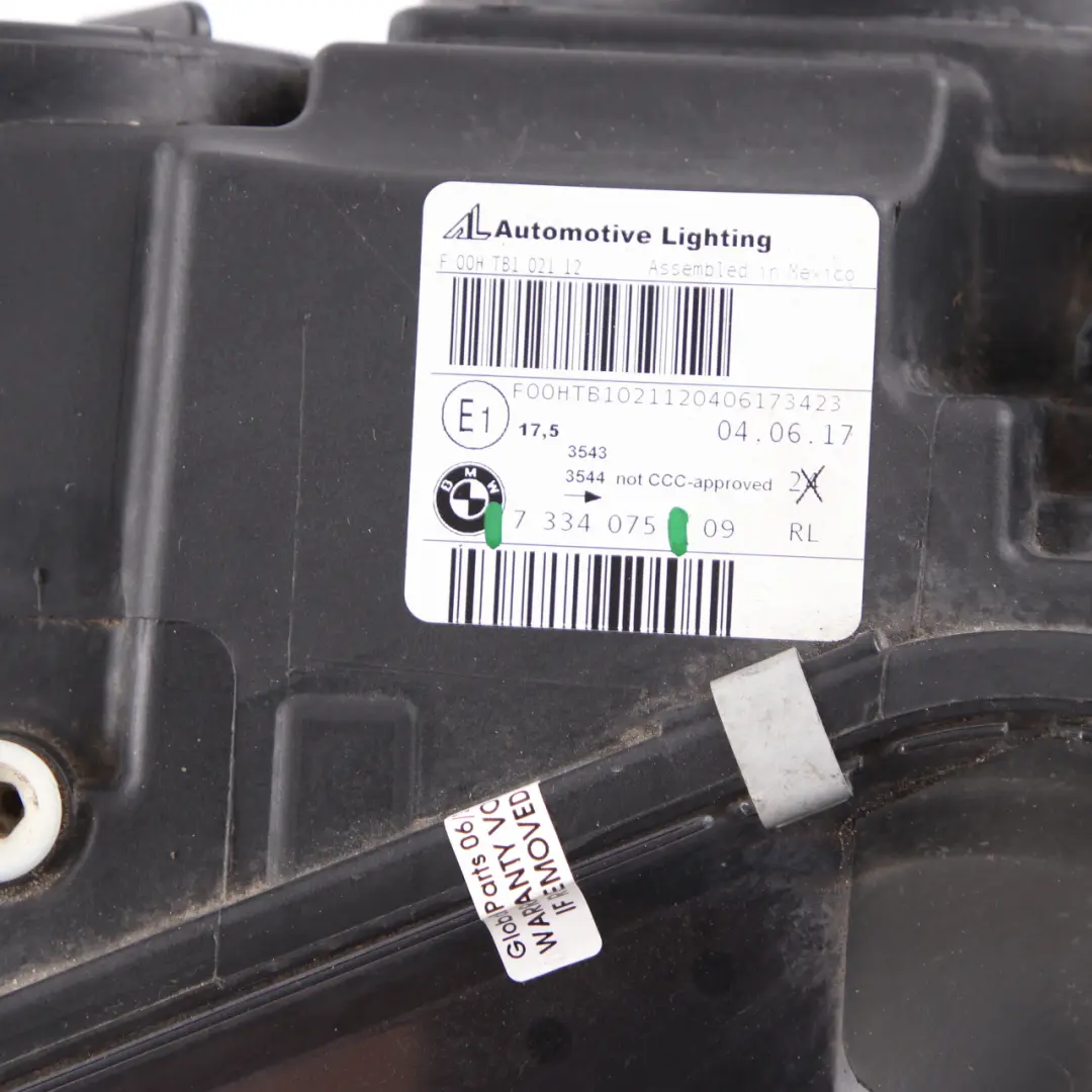 Front Headlight BMW X3 F25 Headlamp Light Lamp Left N/S Side to with Part number 7334075 Front Headlight BMW X3 F25 Headlamp Light Lamp Left N/S Side - SKU rhd-7334075 - Part number 7334075