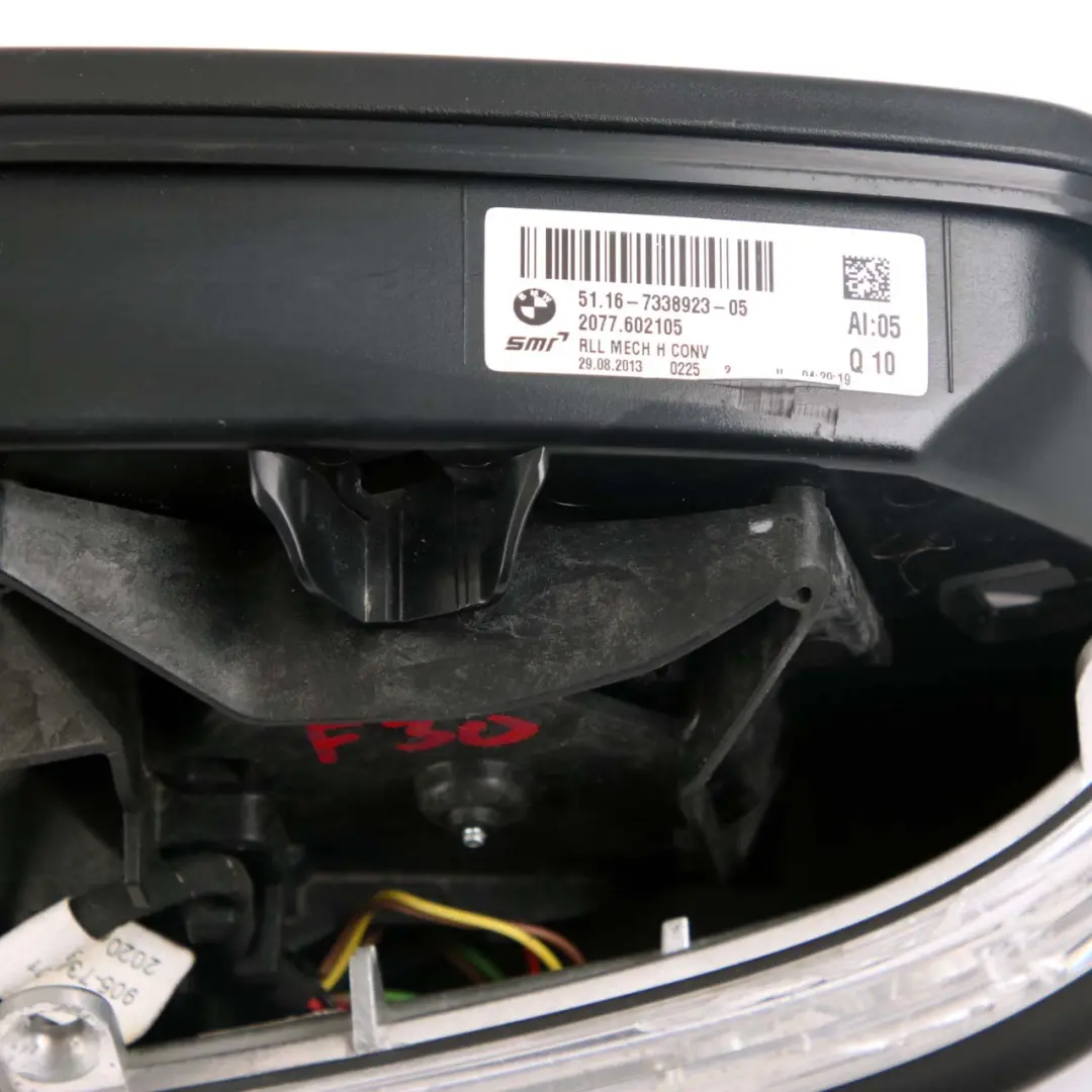 Outside Heated Left Wing Mirror N/S Base Indicator to BMW 3 Series F30 F31 with Part number 7345655 BMW 3 Series F30 F31 Outside Heated Left Wing Mirror N/S Base Indicator - SKU rhd-7345655 - Part number 7345655