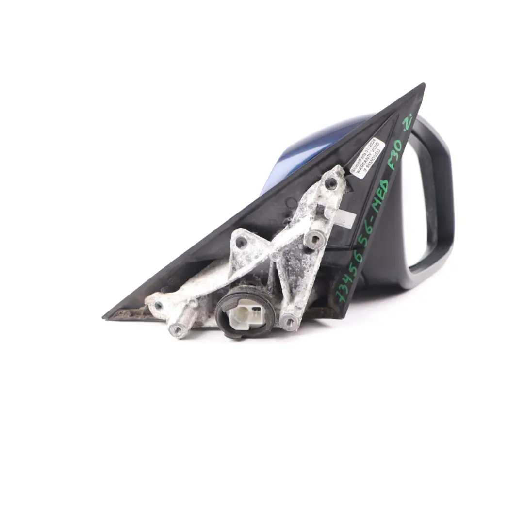 Wing Mirror BMW F30 F31 Heated Door Right O/S 6 Pin Mediterran Blue Metallic C10 to with Part number 7345656 Wing Mirror BMW F30 F31 Heated Door Right O/S 6 Pin Mediterran Blue Metallic C10 - SKU rhd-7345656-MED - Part number 7345656