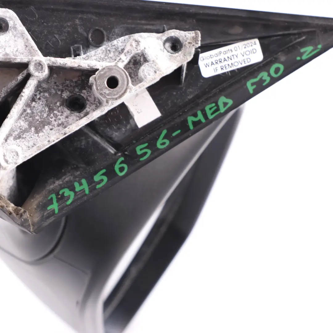  Wing Mirror BMW F30 F31 Heated Door Right O/S 6 Pin Mediterran Blue Metallic C10 - SKU rhd-7345656-MED - Part number 7345656