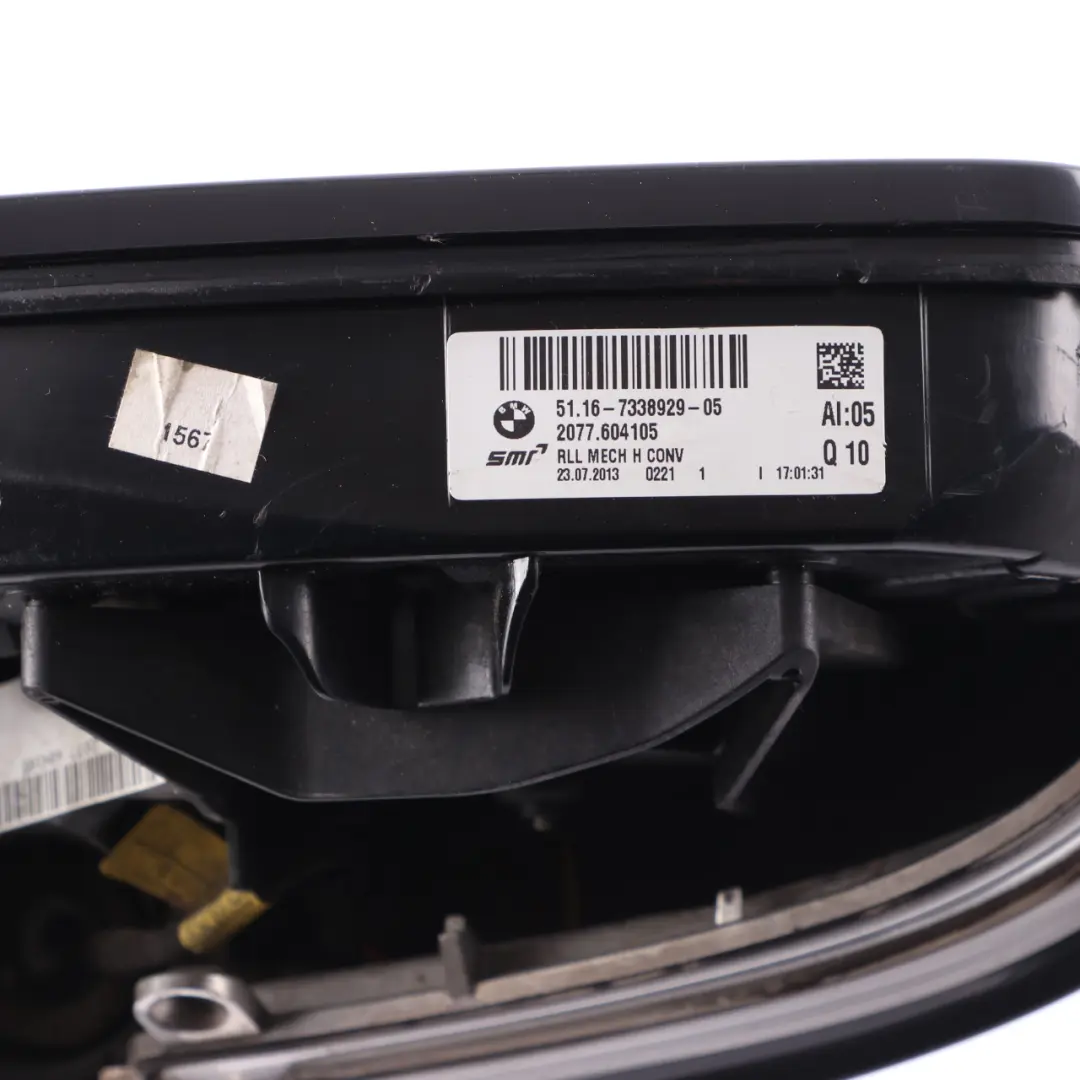  Wing Mirror BMW F30 F31 High Gloss Heated Left N/S Black Sapphire Metallic 475 - SKU rhd-7345659-BS2 - Part number 7345659