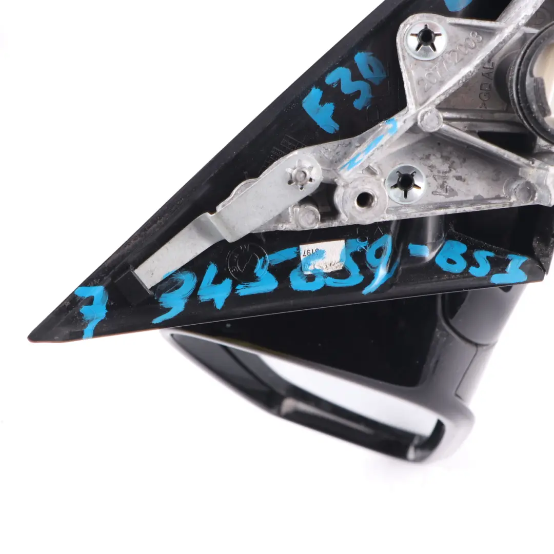 Wing Mirror BMW F30 F31 High Gloss Heated Left N/S Black Sapphire Metallic 475 to with Part number 7345659 Wing Mirror BMW F30 F31 High Gloss Heated Left N/S Black Sapphire Metallic 475 - SKU rhd-7345659-BS3 - Part number 7345659