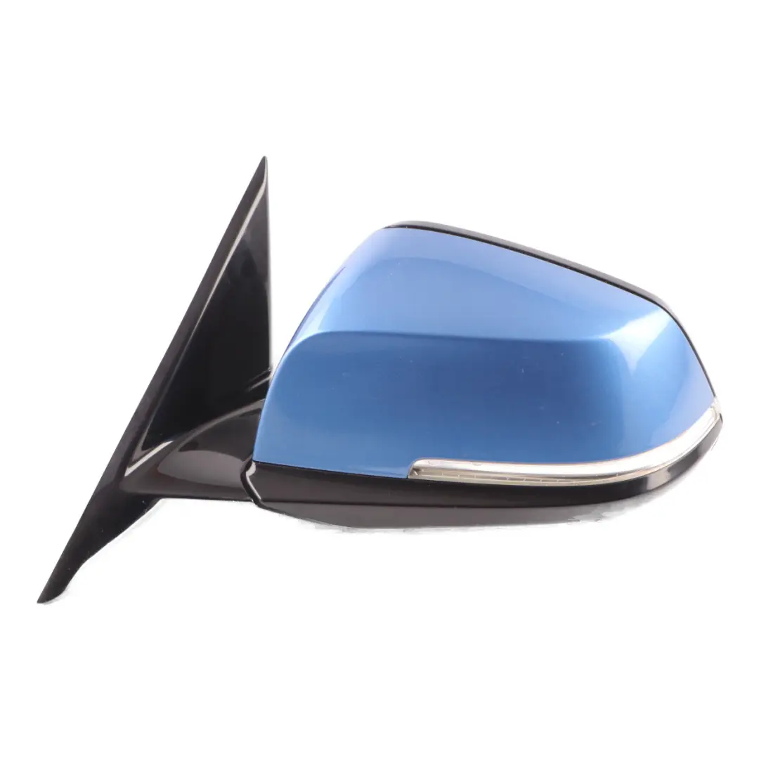  Wing Mirror BMW F30 F31 High Gloss Heated Left N/S Estorilblau Estoril Blue B45 - SKU rhd-7345659-EB - Part number 7345659
