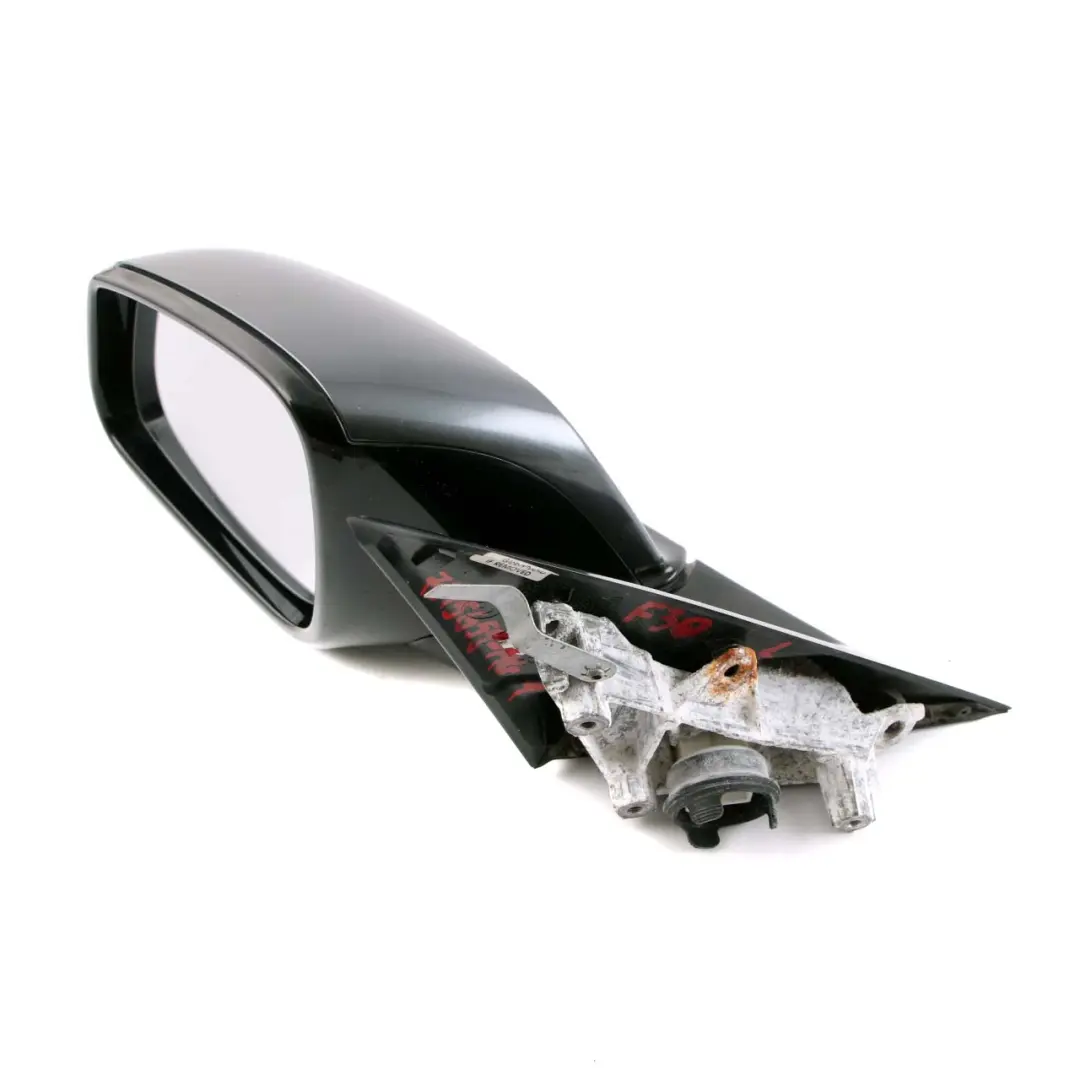 BMW 3 F30 F31 1 High Gloss Heated Left Wing Mirror N/S Mineralgrau Grey B39 - SKU rhd-7345659-MG1 - Part number 7345659
