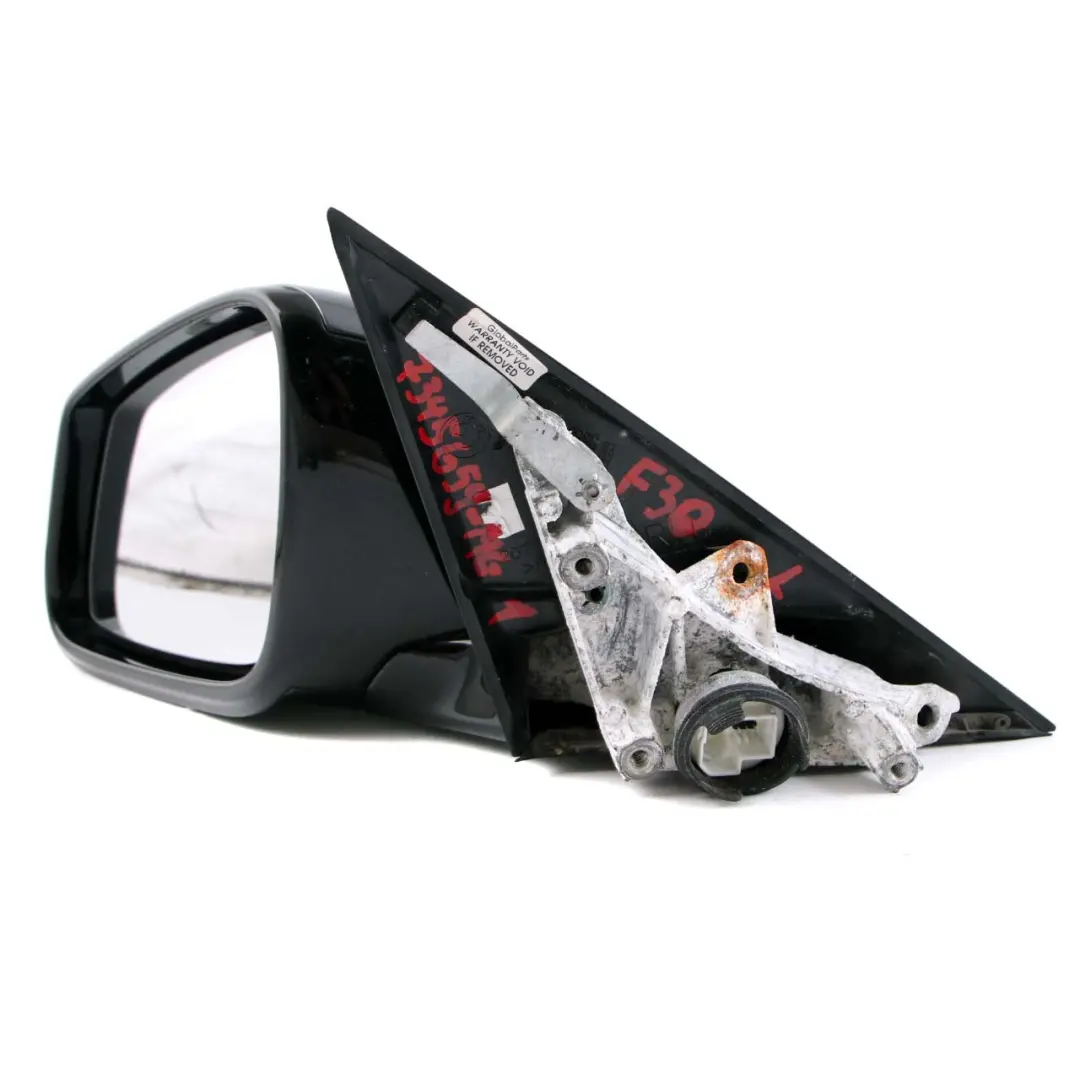 BMW 3 F30 F31 1 High Gloss Heated Left Wing Mirror N/S Mineralgrau Grey B39 - SKU rhd-7345659-MG1 - Part number 7345659