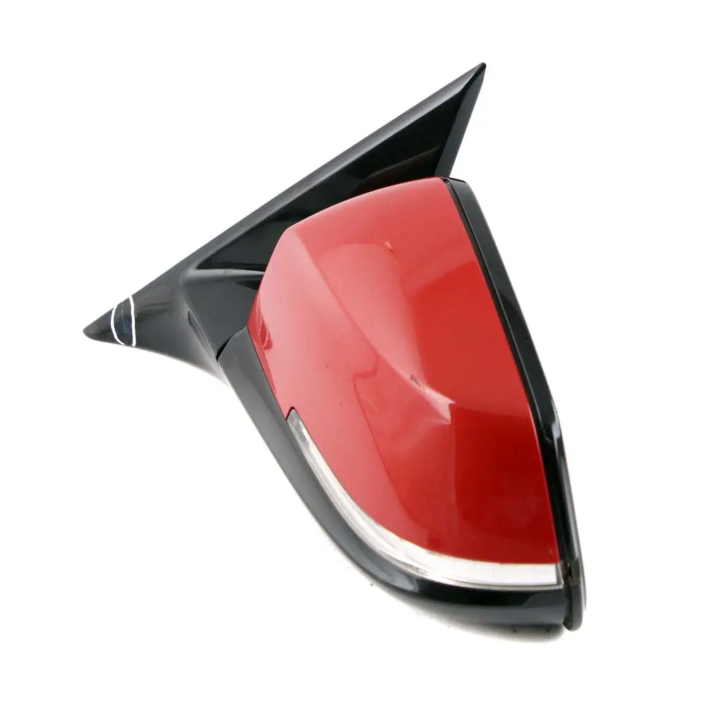 BMW 3 F30 F31 LCI High Gloss Heated Left Wing Mirror N/S Melbourne Red A75 - SKU rhd-7345667-MRT - Part number 7345667