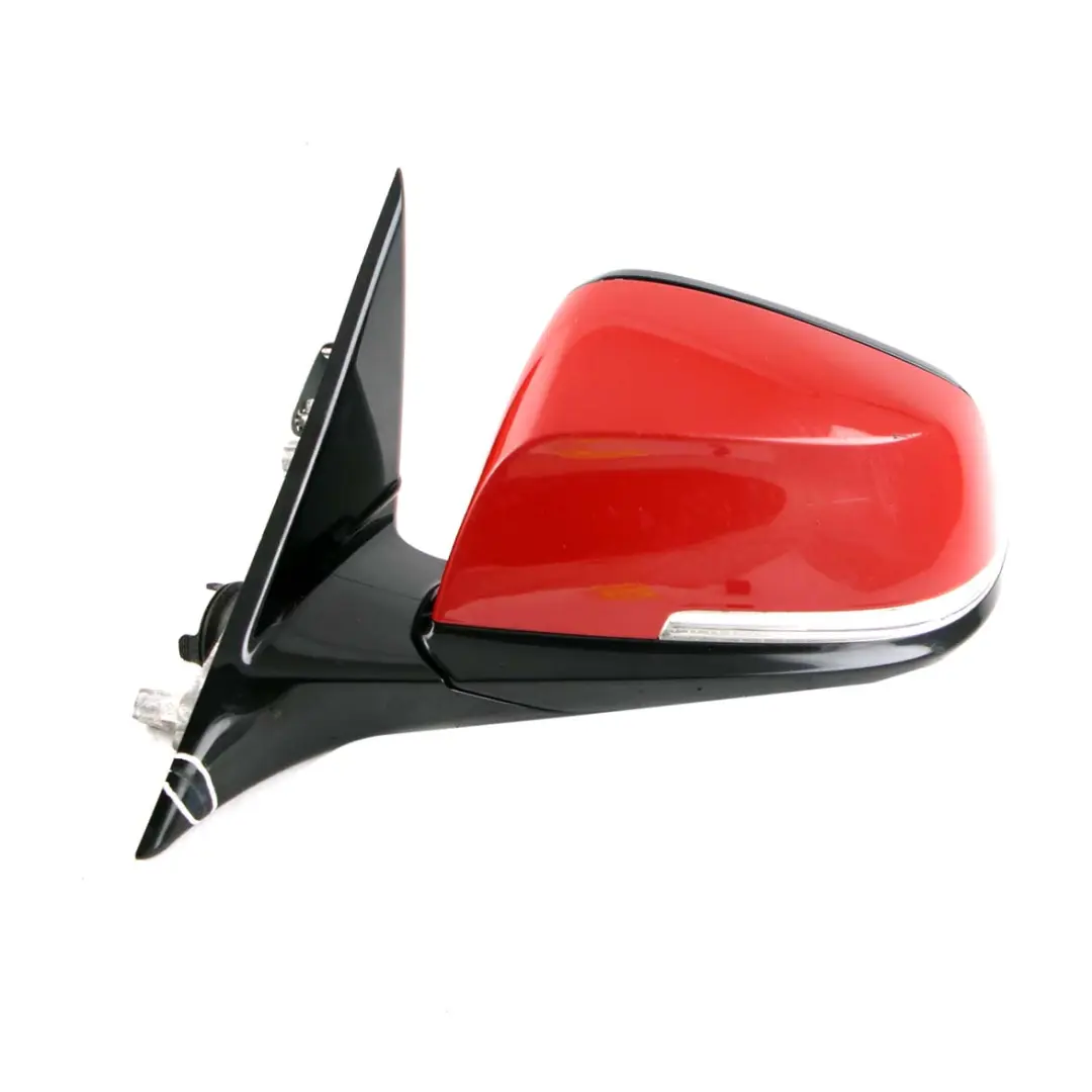 BMW 3 F30 F31 LCI High Gloss Heated Left Wing Mirror N/S Melbourne Red A75 - SKU rhd-7345667-MRT - Part number 7345667