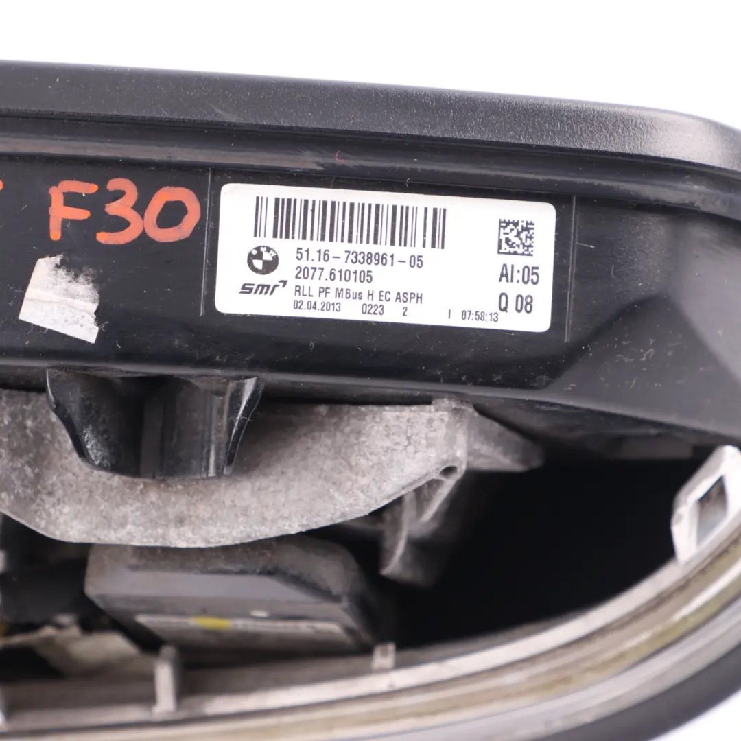 Wing Mirror BMW F30 F31 Auto Dip Heated Left N/S Door 5 Pins Outside to with Part number 7345675 Wing Mirror BMW F30 F31 Auto Dip Heated Left N/S Door 5 Pins Outside - SKU rhd-7345675 - Part number 7345675
