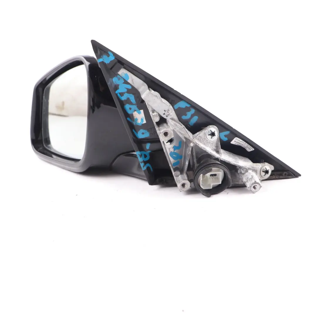  Wing Mirror BMW F30 F31 Shadow Line Heated Auto Dip Left N/S Black Sapphire 475 - SKU rhd-7345679-BS - Part number 7345680