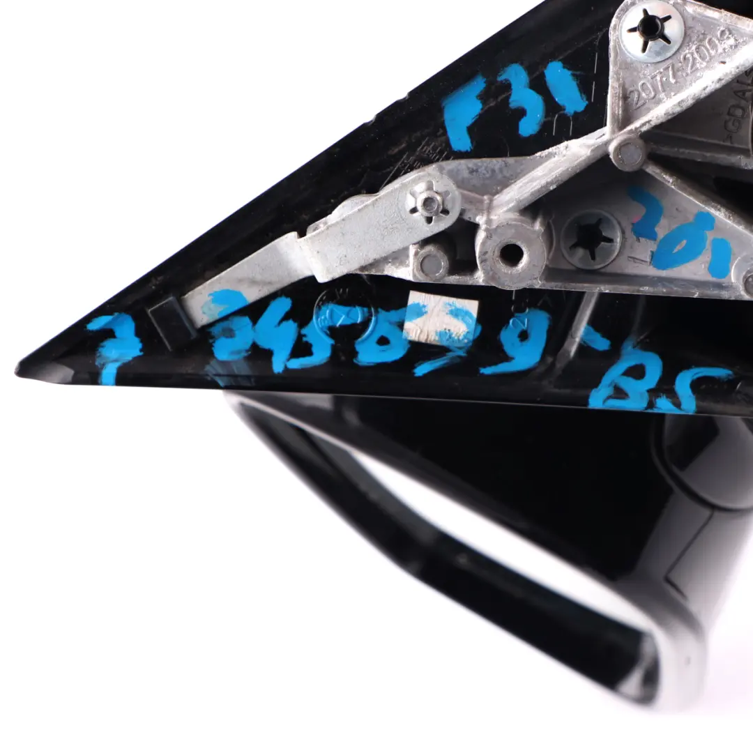  Wing Mirror BMW F30 F31 Shadow Line Heated Auto Dip Left N/S Black Sapphire 475 - SKU rhd-7345679-BS - Part number 7345680