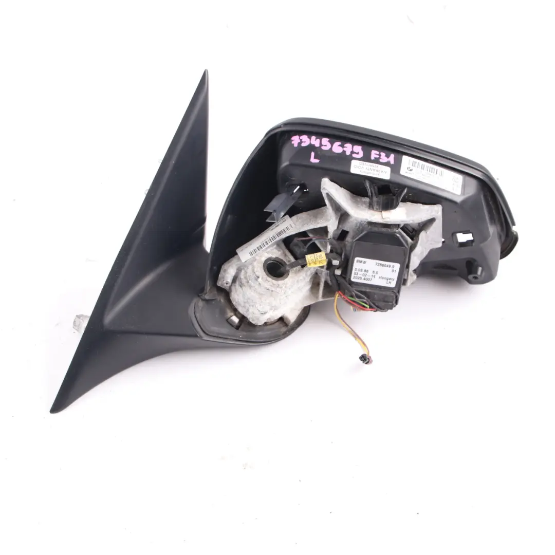 Wing Mirror BMW F30 F31 Outside Heated Auto Dip Door Left N/S 5 Pins to with Part number 7345679 Wing Mirror BMW F30 F31 Outside Heated Auto Dip Door Left N/S 5 Pins - SKU rhd-7345679 - Part number 7345679
