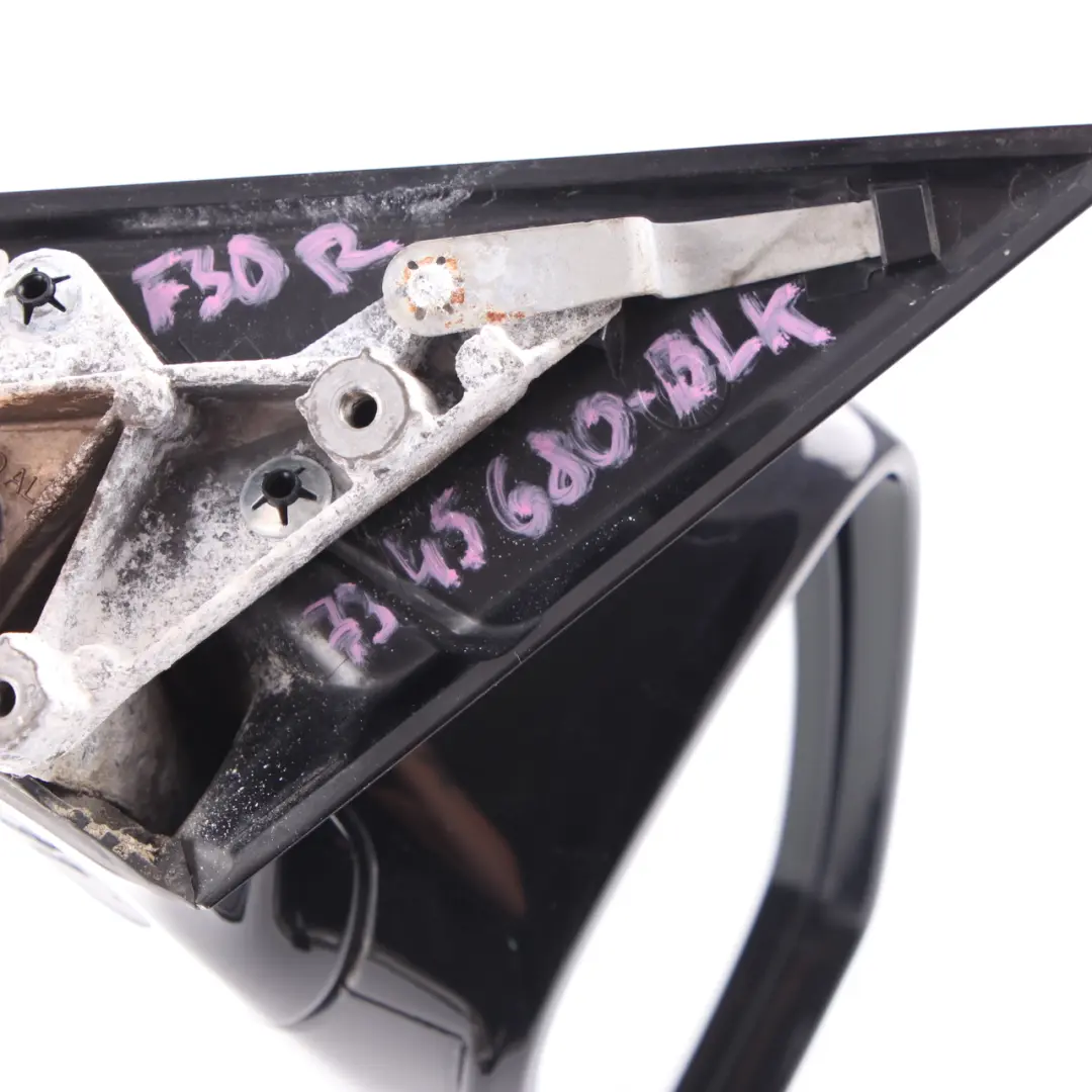  Wing Mirror BMW F30 F31 M Sport High Gloss Heated Right O/S Black 5 Pins - SKU rhd-7345680-BLK - Part number 7345680