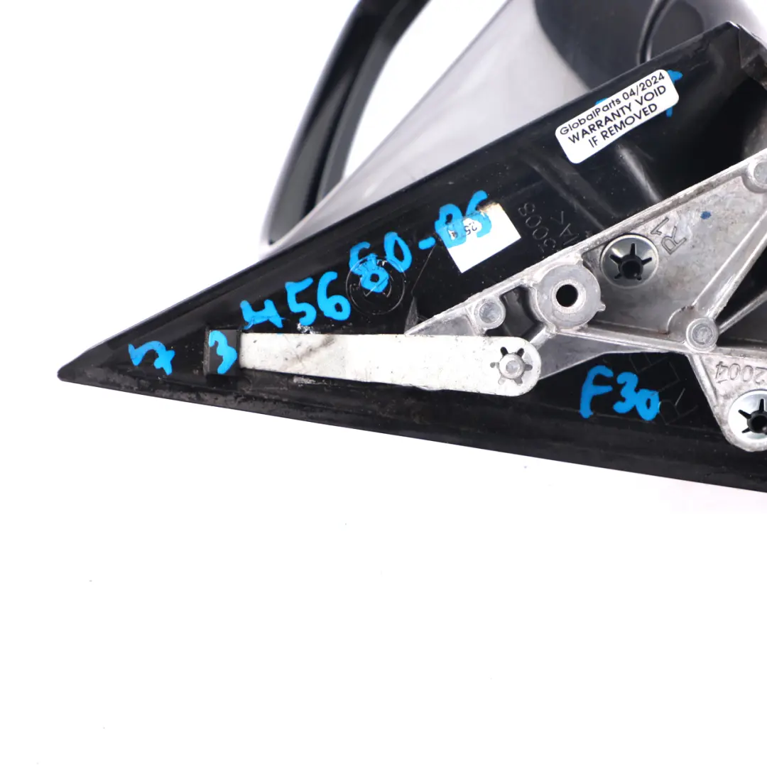  Wing Mirror BMW F30 F31 Shadow Line Heated Auto Dip Right O/S Black Sapphire 475 - SKU rhd-7345680-BS - Part number 7345680