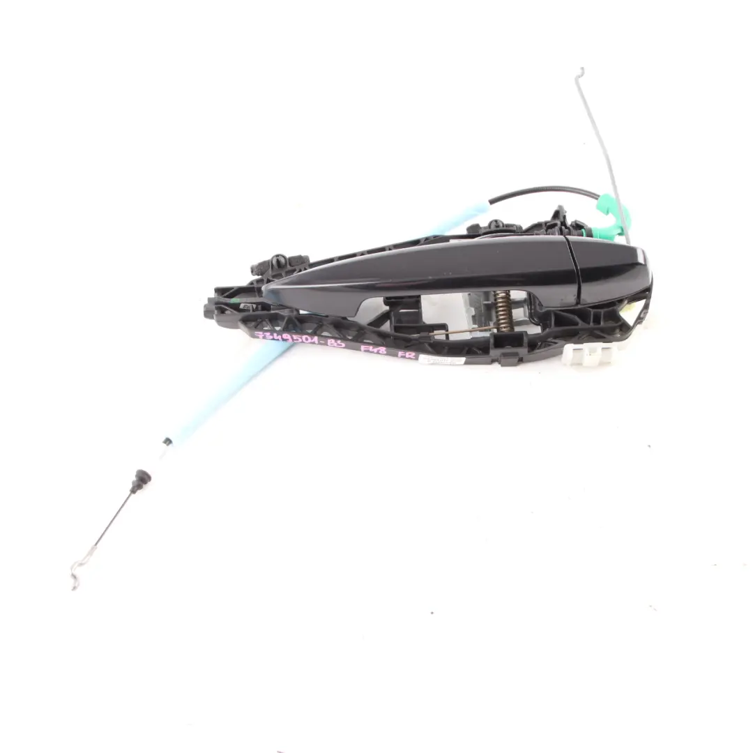 BMW X1 F48 Door Handle Grab Outside Front Right O/S Black Sapphire Metallic 475 - SKU rhd-7349501-BS - Part number 7349501