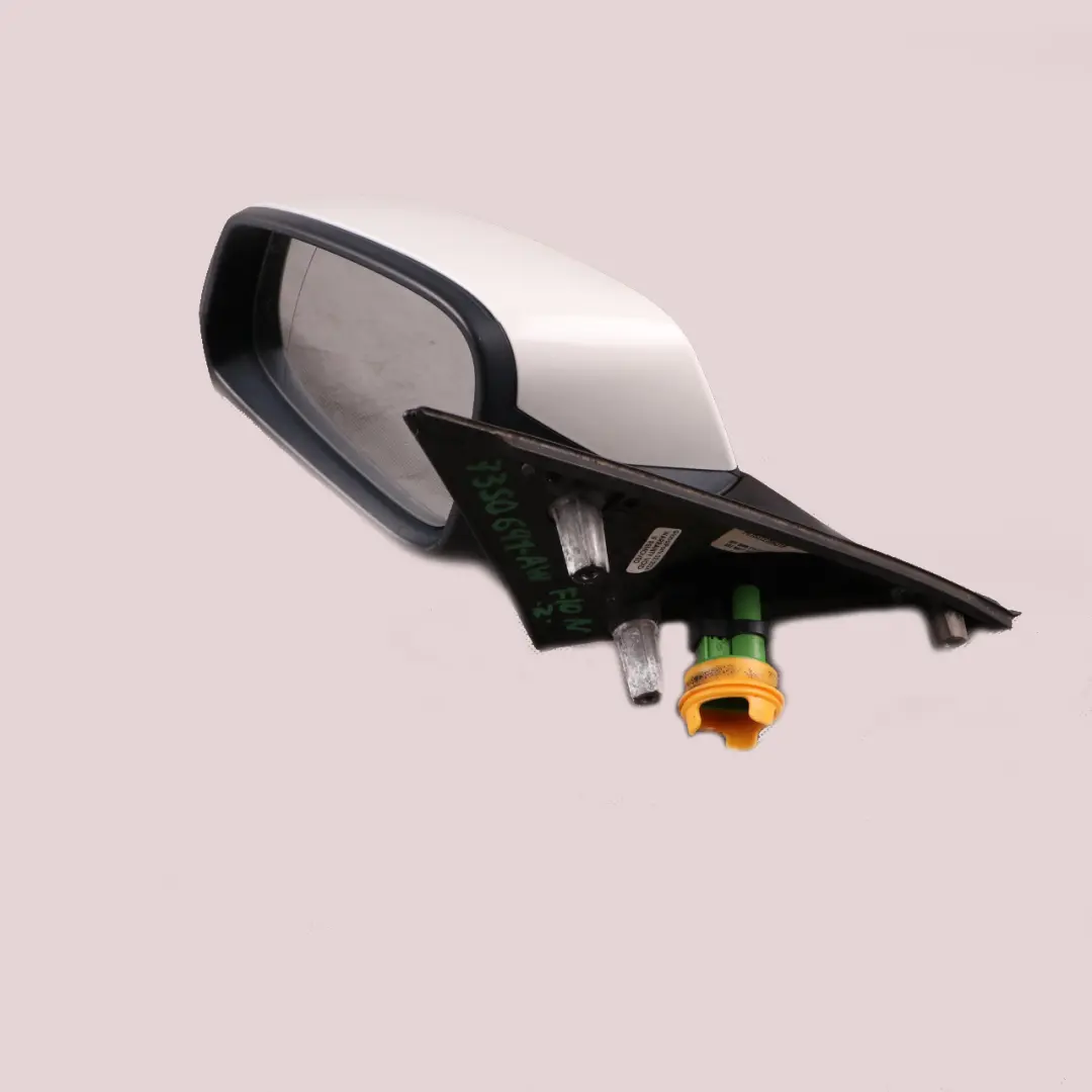 Wing Mirror Heated Left N/S Door Alpine White - 300 to BMW F10 F11 LCI with Part number 7350641 BMW F10 F11 LCI Wing Mirror Heated Left N/S Door Alpine White - 300 - SKU rhd-7350641-AW - Part number 7350641