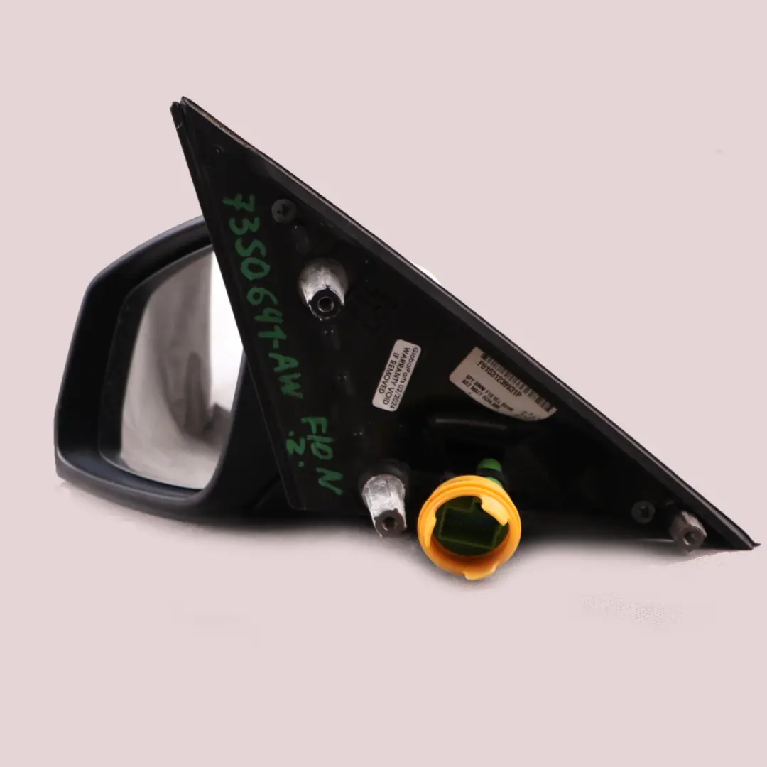 Wing Mirror Heated Left N/S Door Alpine White - 300 to BMW F10 F11 LCI with Part number 7350641 BMW F10 F11 LCI Wing Mirror Heated Left N/S Door Alpine White - 300 - SKU rhd-7350641-AW - Part number 7350641