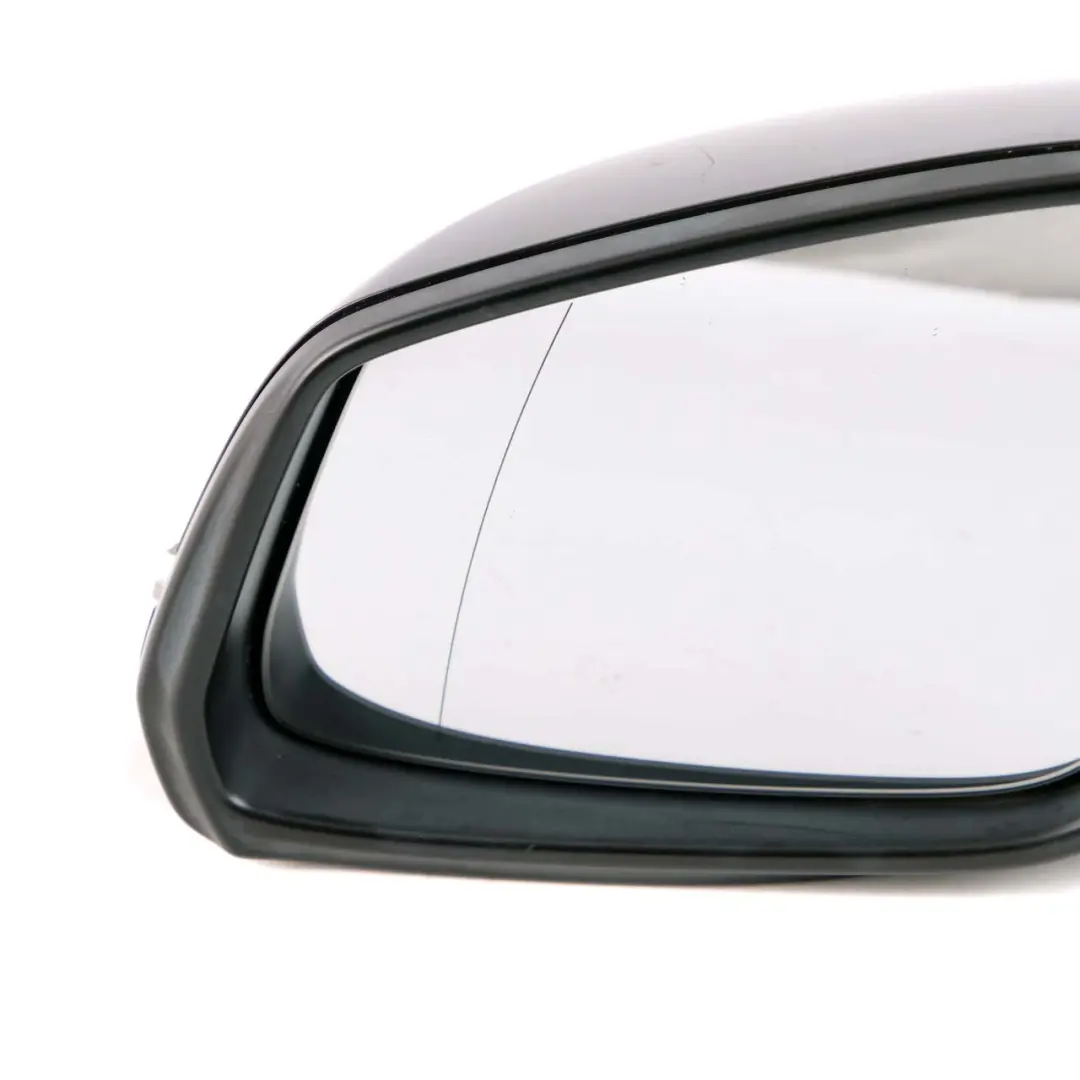 BMW 5 Series F10 F11 Heated Left Wing Mirror N/S Black Sapphire Metallic 475 - SKU rhd-7350641-BS - Part number 7350641
