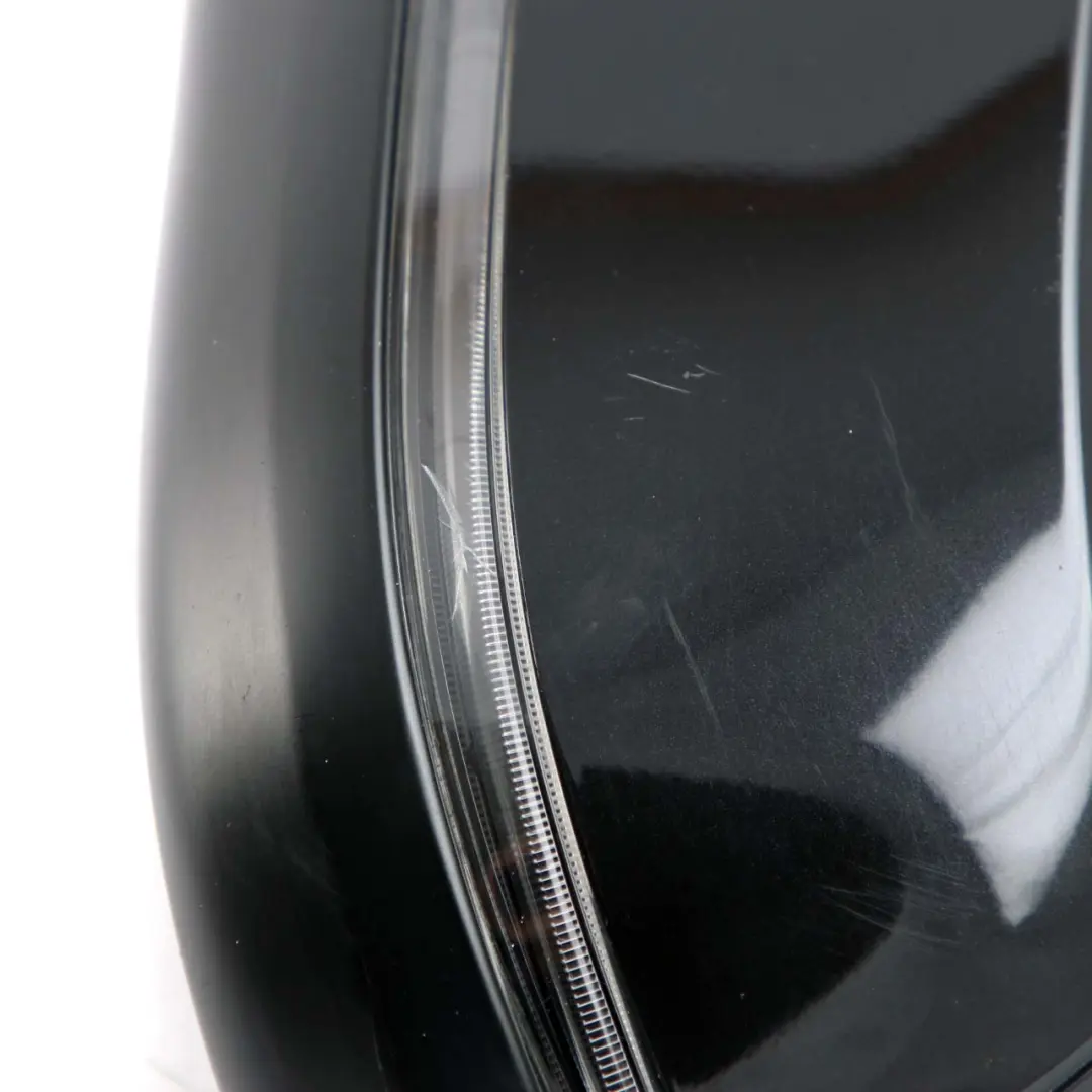 BMW 5 Series F10 F11 Heated Left Wing Mirror N/S Black Sapphire Metallic 475 - SKU rhd-7350641-BS - Part number 7350641
