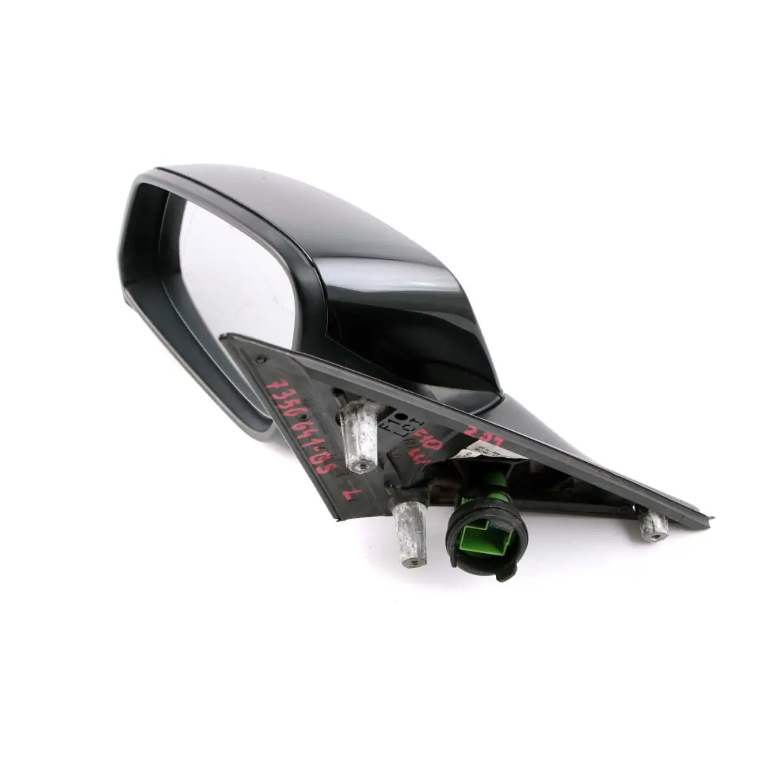 Heated Left Wing Mirror N/S Black Sapphire Metallic 475 to BMW 5 Series F10 F11 with Part number 7350641 BMW 5 Series F10 F11 Heated Left Wing Mirror N/S Black Sapphire Metallic 475 - SKU rhd-7350641-BS - Part number 7350641