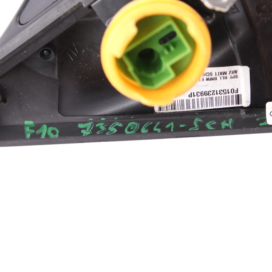 Wing Mirror BMW F10 F11 LCI 1 Heated Left N/S Door Schwarz 2 Black 668 to with Part number 7350641 Wing Mirror BMW F10 F11 LCI 1 Heated Left N/S Door Schwarz 2 Black 668 - SKU rhd-7350641-SCH1 - Part number 7350641