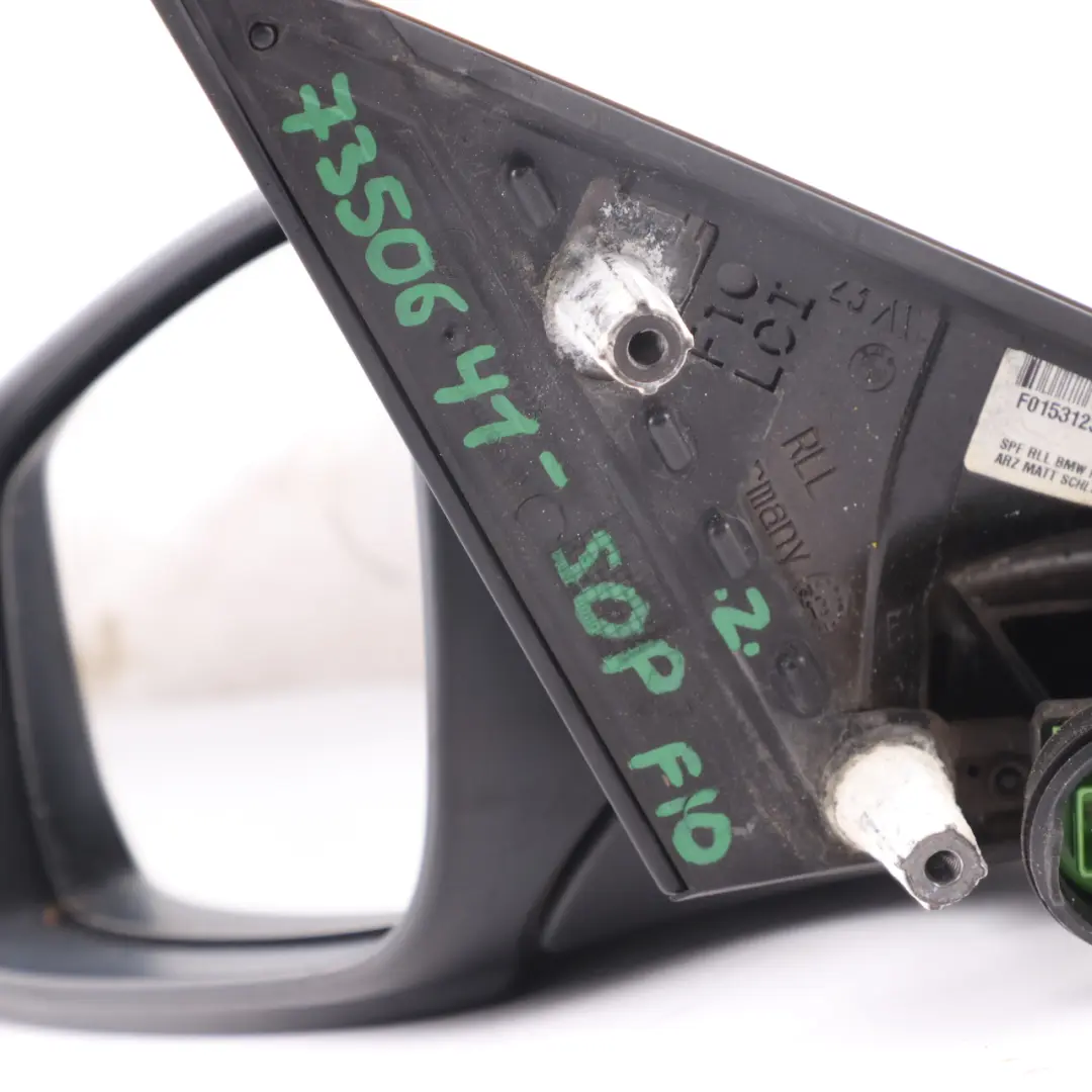 Wing Mirror BMW F10 F11 LCI Heated Door Left N/S Outside Sophisto Grey - A90 to with Part number 7350641 Wing Mirror BMW F10 F11 LCI Heated Door Left N/S Outside Sophisto Grey - A90 - SKU rhd-7350641-SOP - Part number 7350641