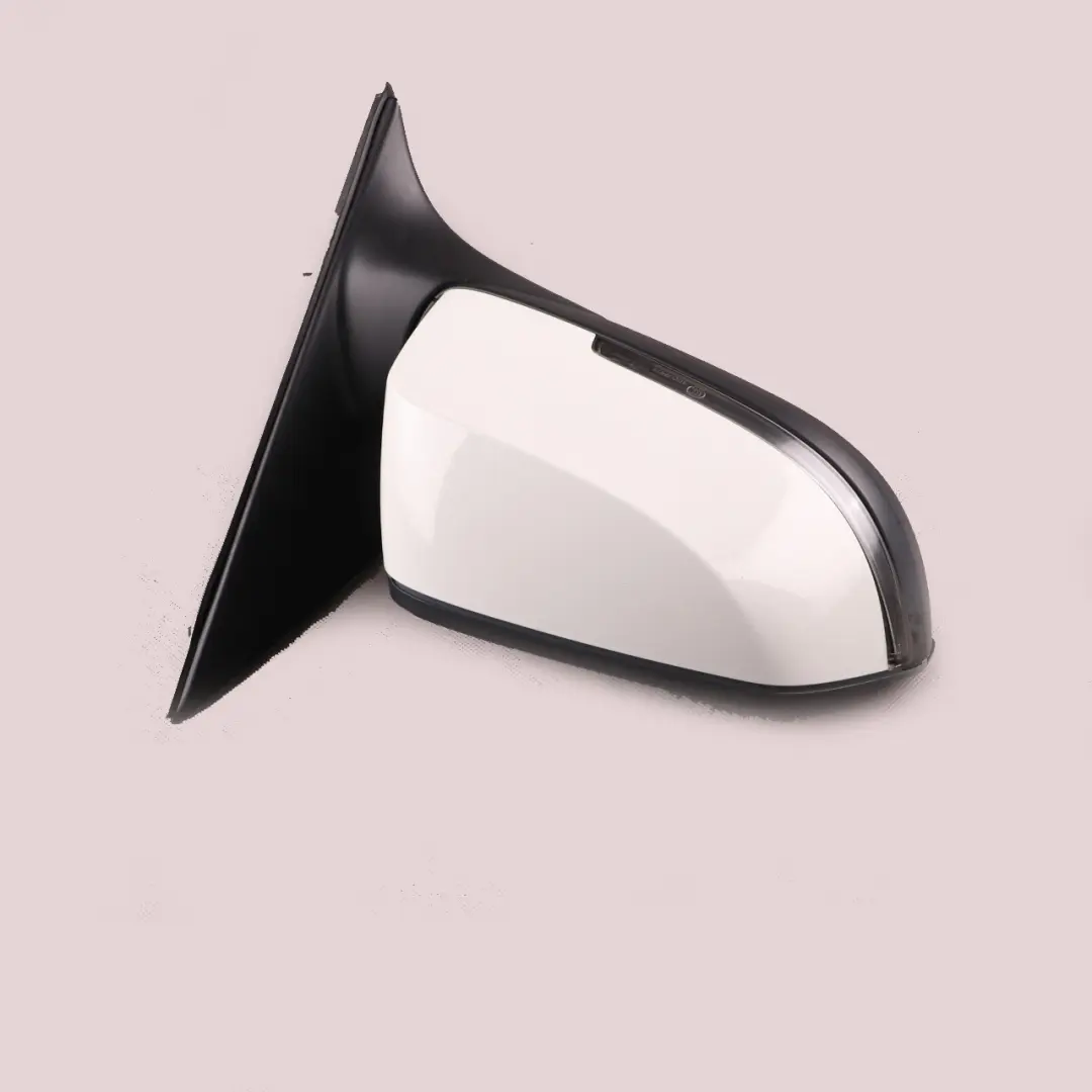 BMW F10 F11 LCI Outside Wing Mirror Heated Right Door O/S Alpine White - 300 - SKU rhd-7350642-AW - Part number 7350642