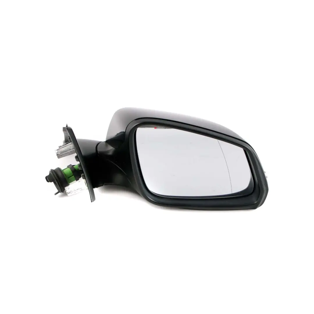 BMW 5 Series F10 F11 Heated Right Wing Mirror O/S Black Sapphire Metallic 475 - SKU rhd-7350642-BS - Part number 7350642