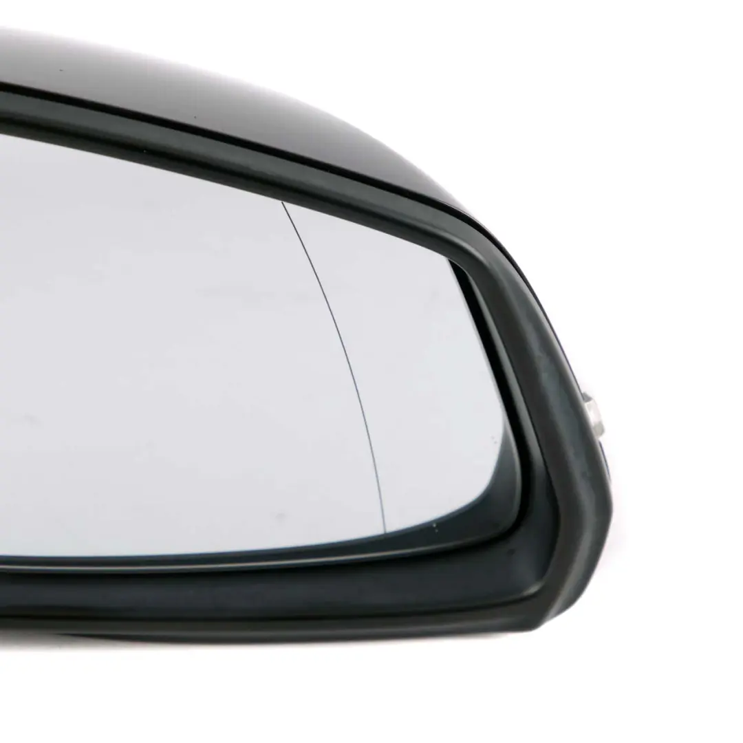 BMW 5 Series F10 F11 Heated Right Wing Mirror O/S Black Sapphire Metallic 475 - SKU rhd-7350642-BS - Part number 7350642