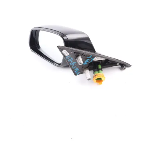  Wing Mirror BMW F10 F11 LCI Door Left N/S High Gloss Heated Black Sapphire - 475 - SKU rhd-7350645-BS1 - Part number 7350645