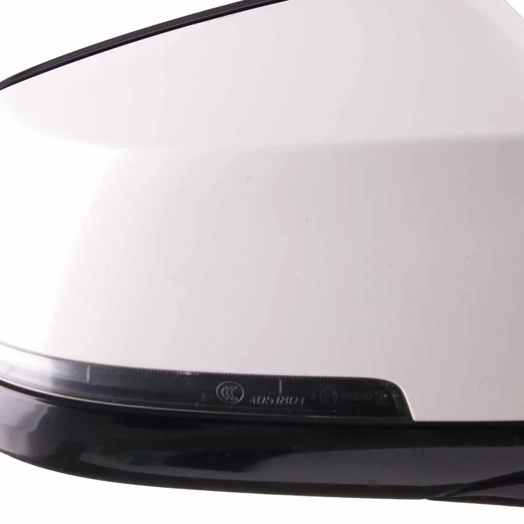  Wing Mirror BMW F10 F11 LCI Outside Door Right O/S Alpinweiss Alpine White - 300 - SKU rhd-7350646-AW - Part number 7350646