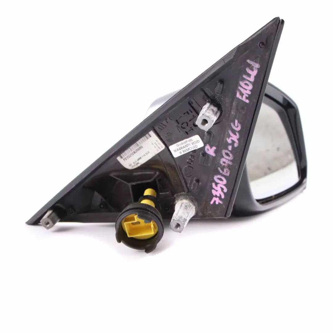 Wing Mirror BMW F10 F11 LCI Heated Right O/S Door Auto Dip High Gloss Spacegrau to with Part number 7350690 Wing Mirror BMW F10 F11 LCI Heated Right O/S Door Auto Dip High Gloss Spacegrau - SKU rhd-7350690-SCG - Part number 7350690