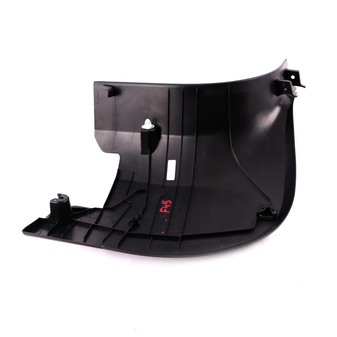Lateral Trim Panel Leg Room Front Left N/S 7298815 to BMW F45 F46 Black Cover with Part number 7355015 BMW F45 F46 Black Cover Lateral Trim Panel Leg Room Front Left N/S 7298815 - SKU rhd-7355015 - Part number 7355015