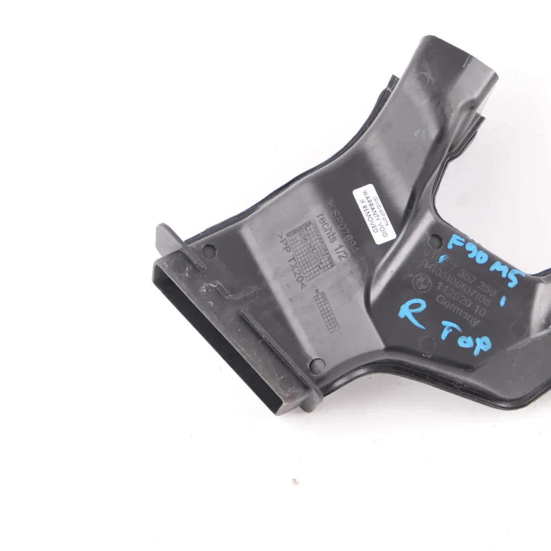 BMW G30 G31 Water Drain Channel Upper Front Right O/S - SKU rhd-7357250 - Part number 7357250